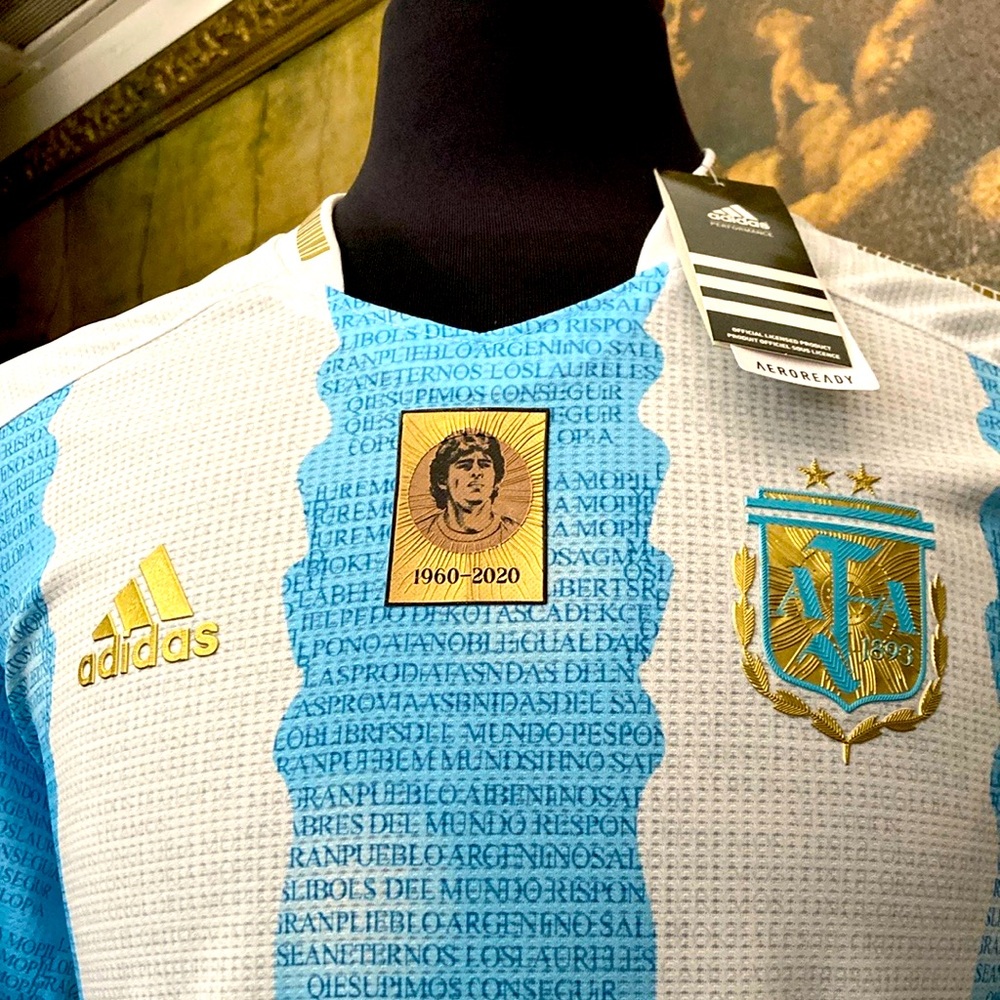 Adidas Argentina Rare Maradona Timeless Jersey World Cup  🇦🇷⚽️🏆
